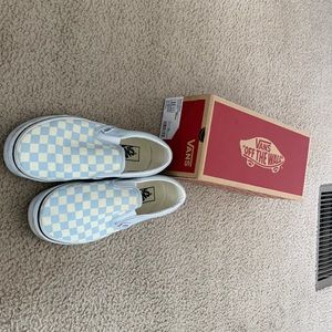 Almost new light blue van shoes